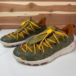 Nike N7 Sherpa Lined Hiking Sneakers Outdoor Trail Shoes Yellow Green US 12.5